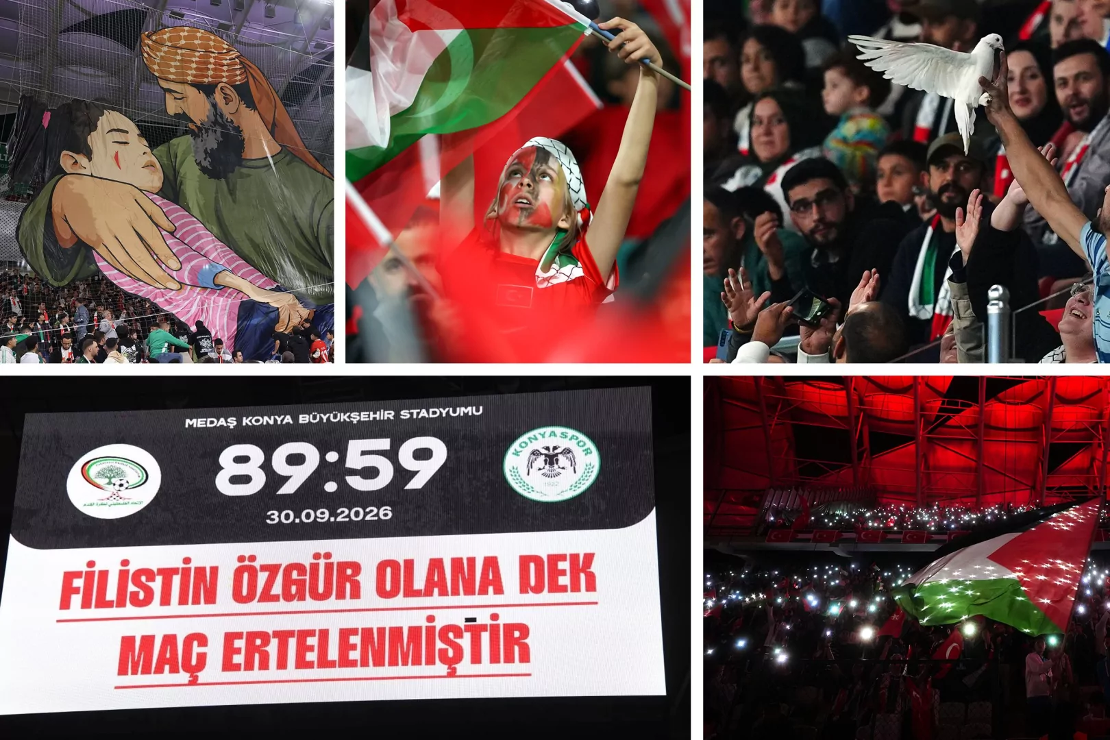 Cumhurbaşkanı Erdoğan&rsquo;dan Filistin-Konyaspor ma&ccedil;ına mesaj: Kardeşliği g&ouml;zler &ouml;n&uuml;ne seren m&uuml;stesna bir &ouml;rnek