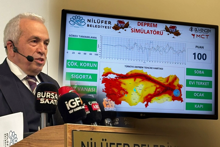 Nil&uuml;fer Belediyesi Sim&uuml;lasyon Merkezi yeniden devrede... Başkan &Ouml;zdemir: Deprem ihmalden de yıkıcıdır