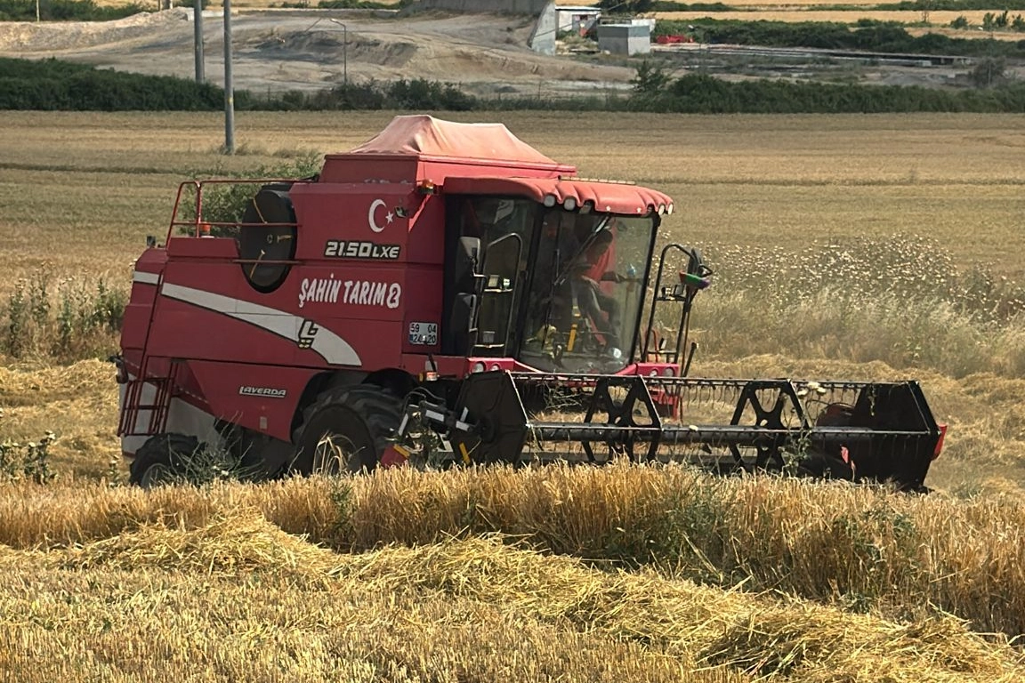 Edirne Keşan'da ilk arpa hasadı... &Ccedil;ift&ccedil;i fiyattan dertli