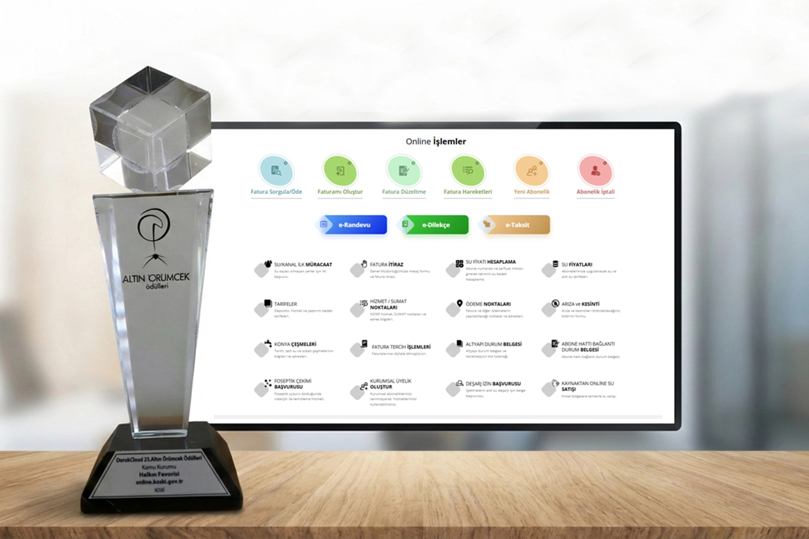 Online KOSKİ'ye 'halkın favorisi' &ouml;d&uuml;l&uuml;