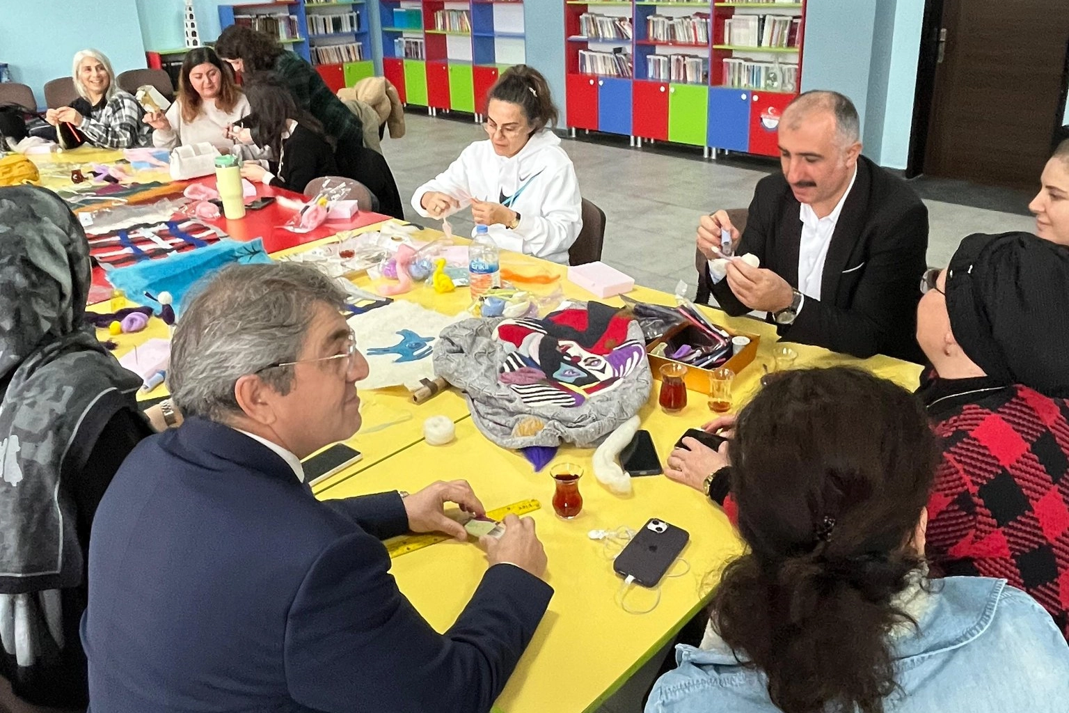 Mudanya'da &ouml;ğretmenler geleneksel ke&ccedil;e sanatıyla buluştu