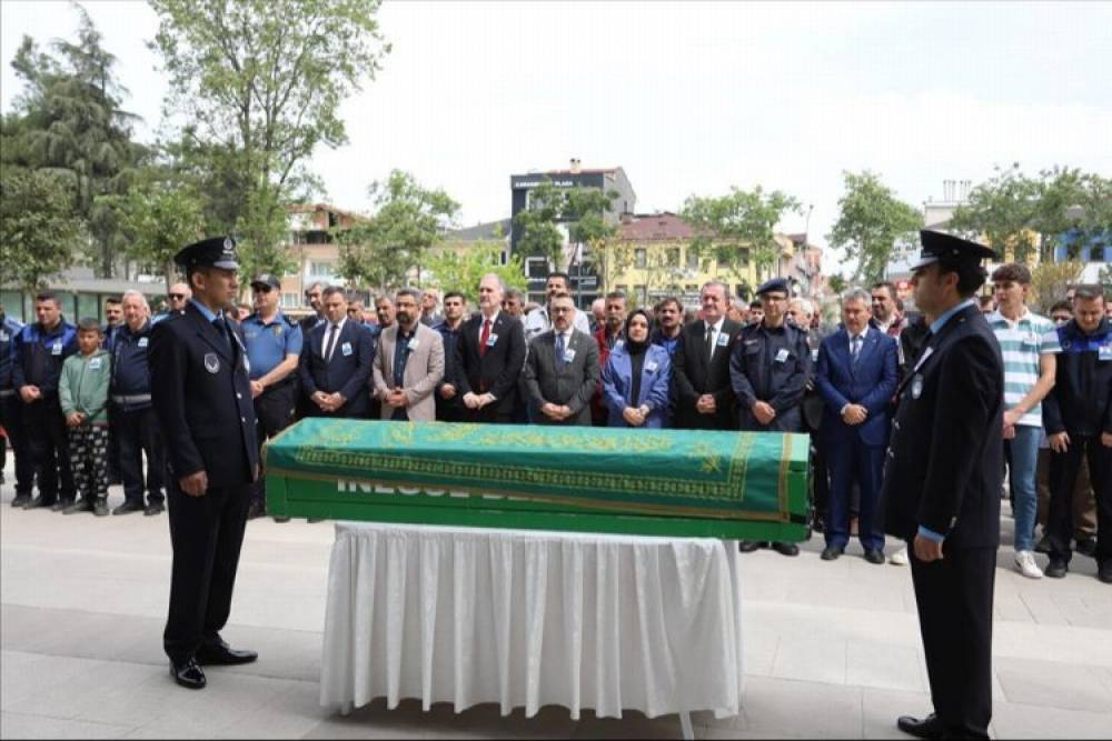 İnegöl'de vefat eden zabıta memuru Şengün için tören düzenlendi