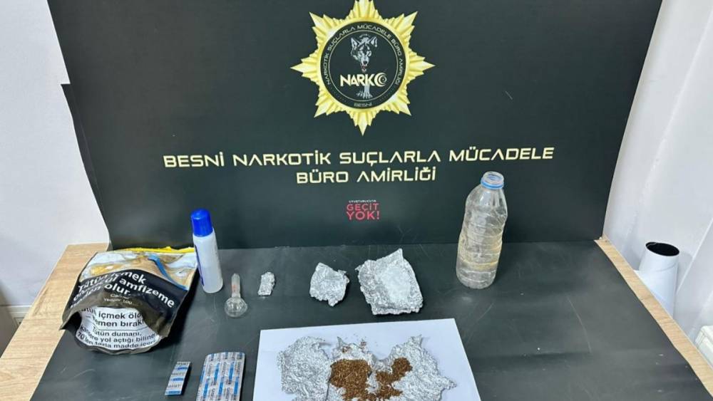 Besni’de uyuşturucu operasyonu: 1 tutuklama 