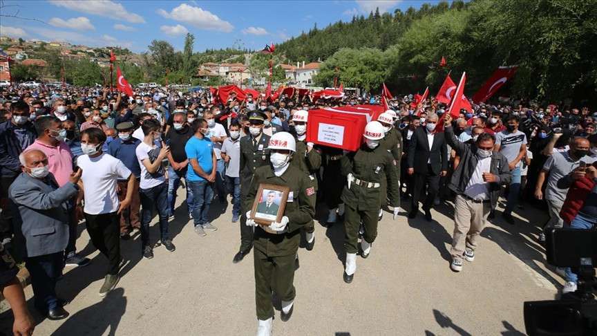 Şehit Piyade Uzman Çavuş Şahin Sarılmaz Aksaray'da son yolculuğuna uğurlandı